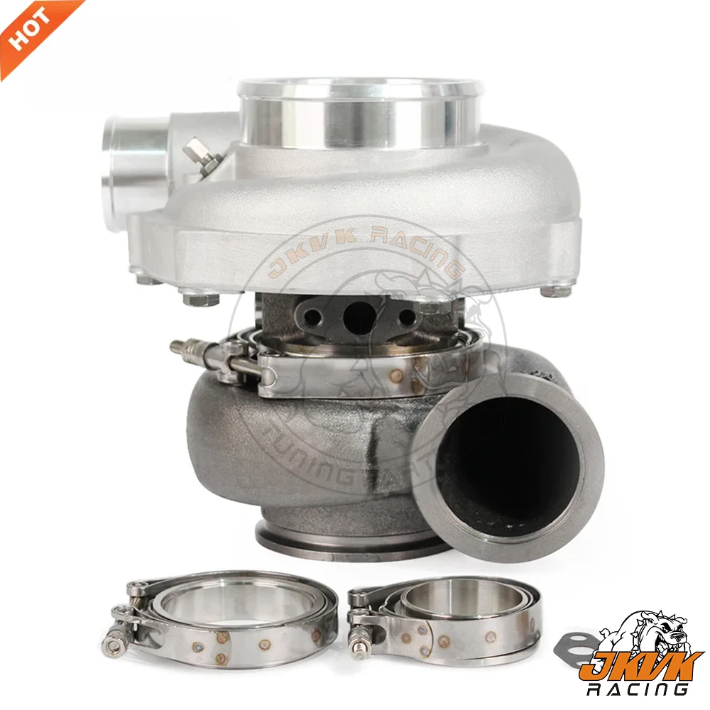 

JKVK Racing G30-900 BILLET REVERSE ROTATION COMP. WHEEL DUAL BALL BEARING TURBOCHARGER 0.83/1.01/1.21 D-VBAND 550-900HP