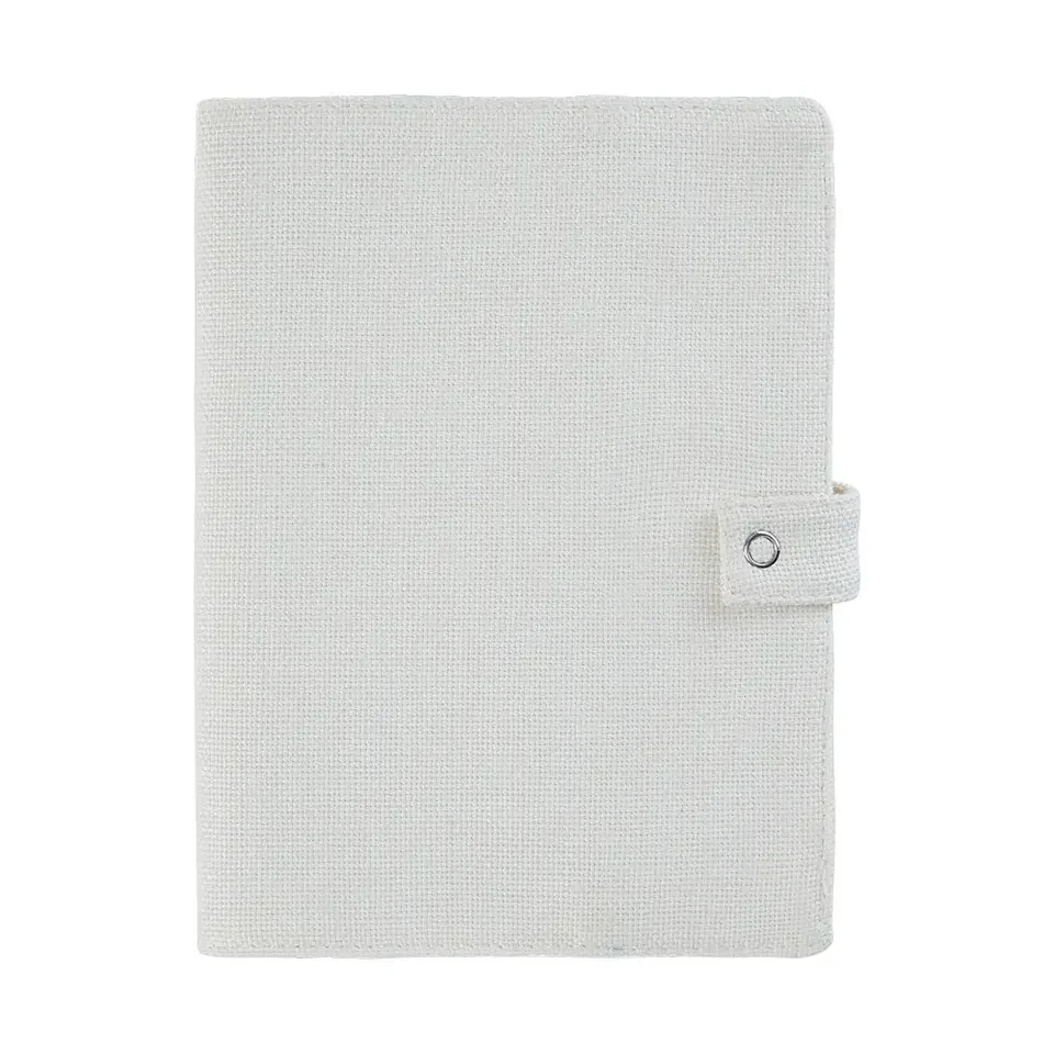 Linen Cotton Hard Cover For Journals A5 Sublimation Blanks White Notebook Cover Creative Gift For DIY Photo Printing