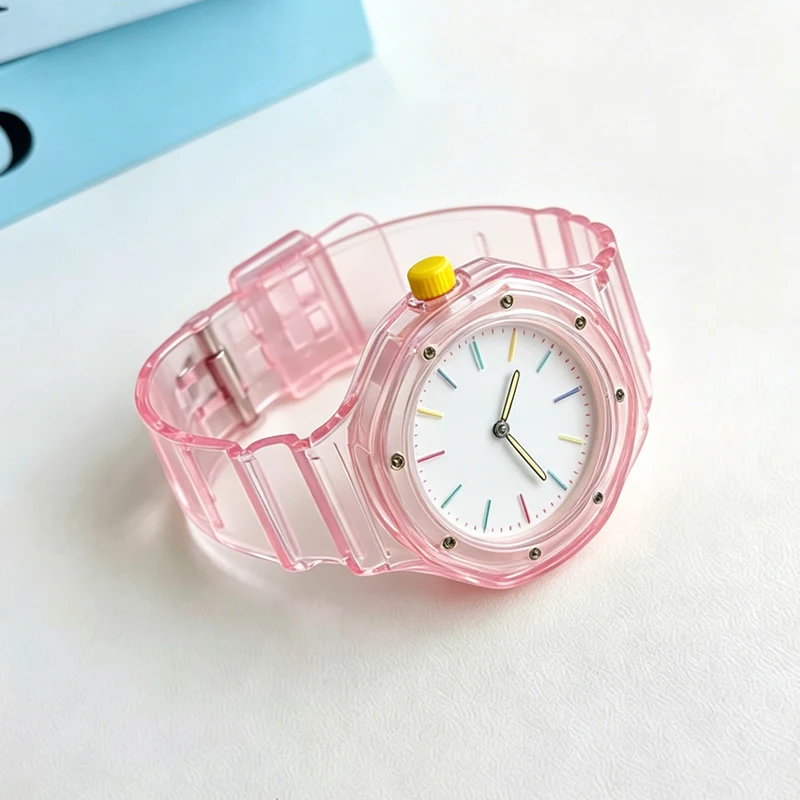Transparent Jelly Shockproof Waterproof Watch Strap - Swatch x AP Royal Pop Collection