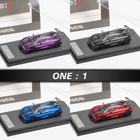 HKM In Stock 1:64 Agera ONE 1 Half Carbon Chrome Diecast Diorama Car Model Collection Miniature Toys 1