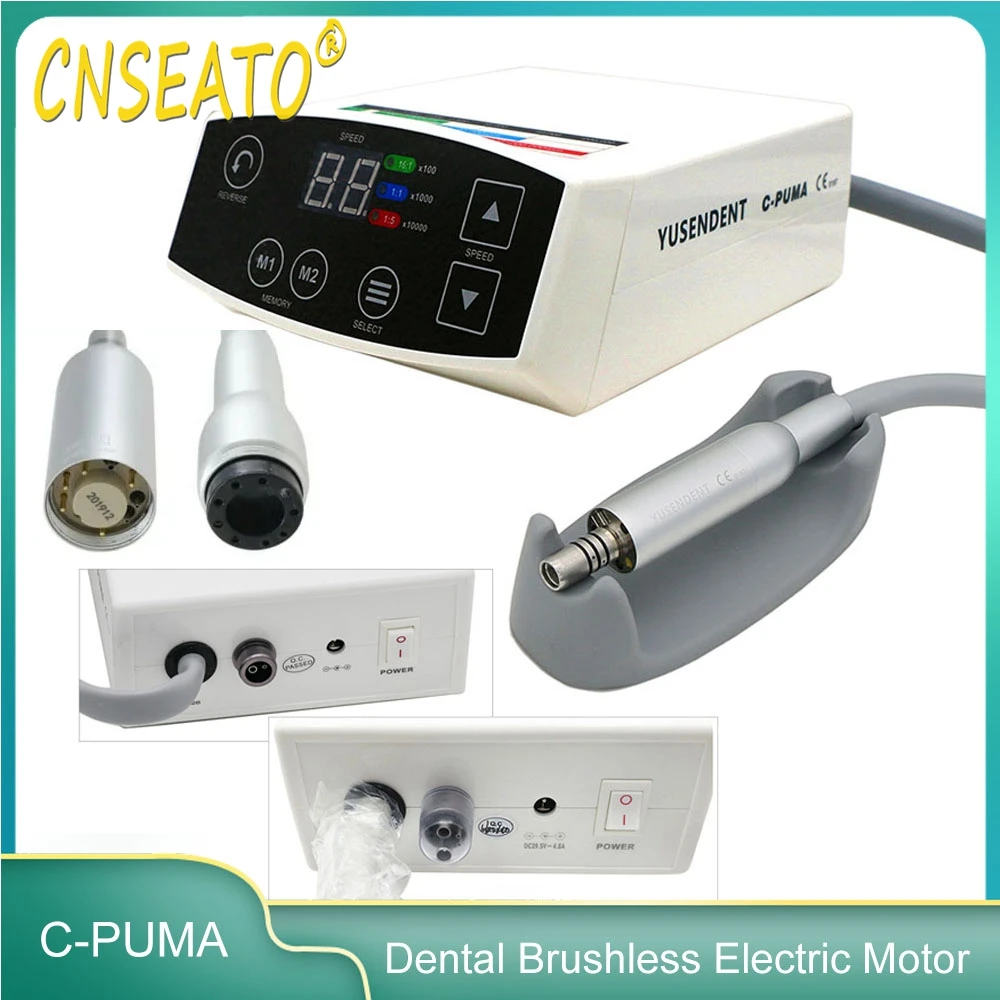 

COXO Dental Electric Brushless Micro Motor System Unit LED Handpiece C PUMA E Type Dentistry Lab Micromotor Marathon Polisher