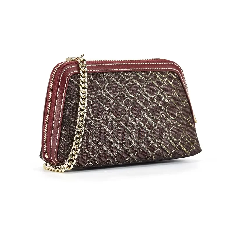 CHCH حقيبة كتف موضة ريترو حقيبة جلدية