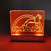 For 1/14 TAMIYA Truck Acrylic Man Logo LED Light Lamp Remote Control Tractor MAN 540 56325 TGX Tamiya LESU Upgrade Parts 1