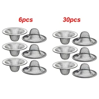 2.125Inch Top / 1Inch Basket - Mesh Sink Drain Strainer Hair Catcher For Bathroom Sink, Utility, Slop, Laundry 1
