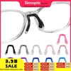 10pcs Colorful Silicone ONE-PIECE Saddle Nose Pad Screw In One Hole Eyeglasses Anti Slip Accesssory CY075 CY076 1