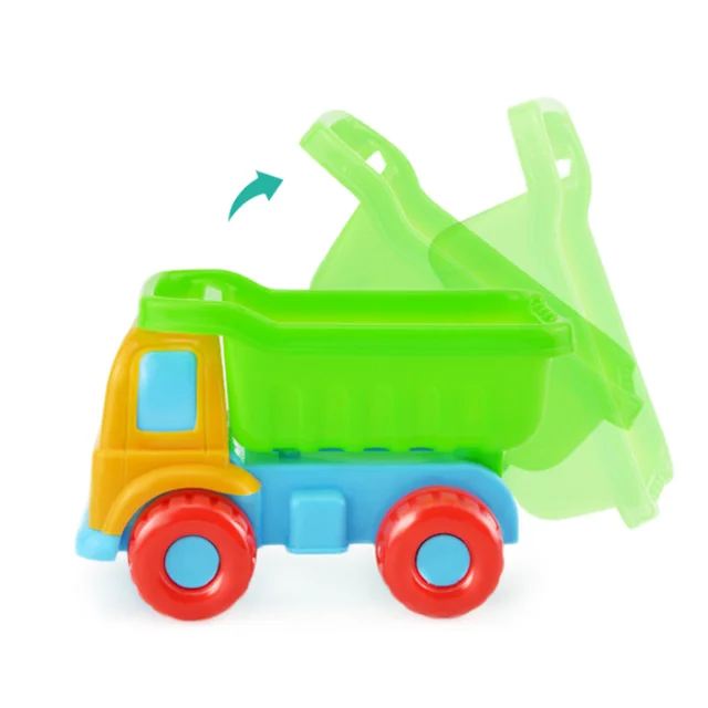 5pcs/Set Kids Beach Truck Shovel Rake Animal Molds Kit Tools Garden Sandpit Pool Storage Toy Collection Sand Away Beach 4