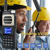 Baofeng UV-25 M Version 6-band Air Band Rx 3-band Tx Scrambler 10W Scrambler FM Vox 10km Walkie Talkie W/5200mAh USB-C Battery 1