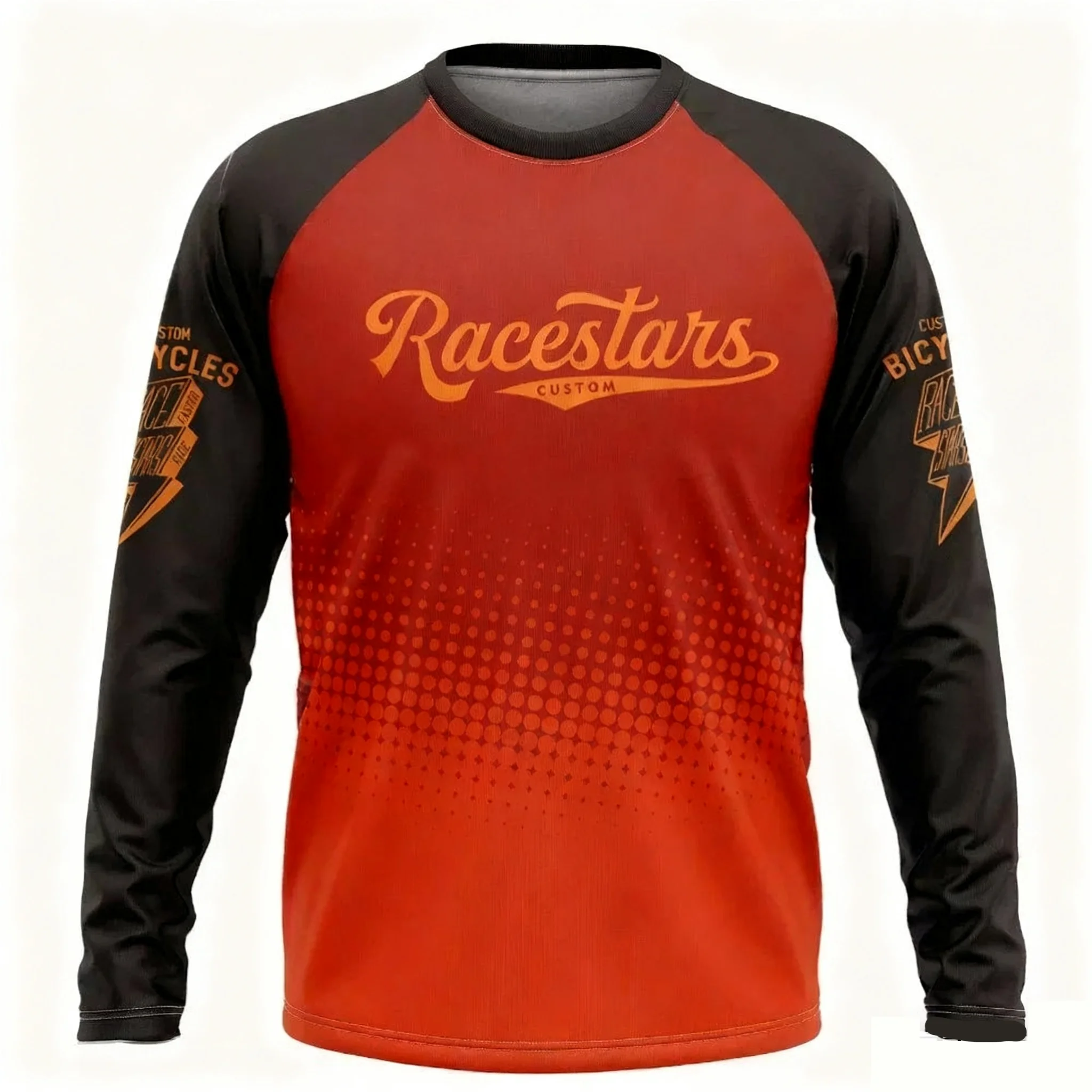 Ultimatives Motocross-Downhill-Mountainbike-MX-Rad-T-Shirt für Herren, Langarm-Mountainbike-T-Shirt, schnelltrocknendes Sport-T-Shirt