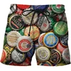 Beer Graphic Shorts Pants Casual Men 3D Printed Beach Summer Surf Swim Trunks Hawaii Vacation Swimsuit Ice 4