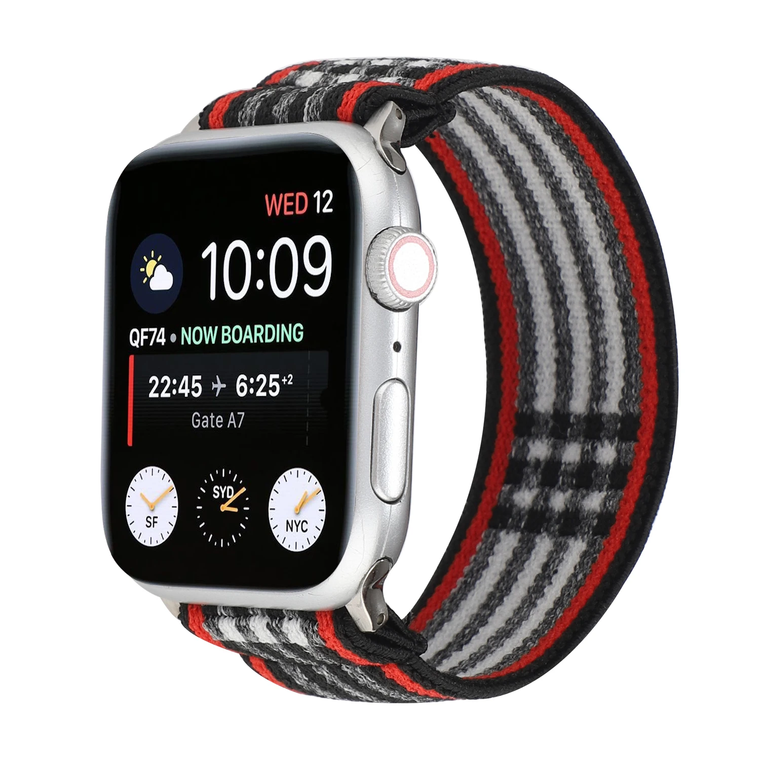 

Strap for Apple Watch bracelet Elastic fringe printed fabric band for men band lady simplicity cloth strap for Iwatch belt