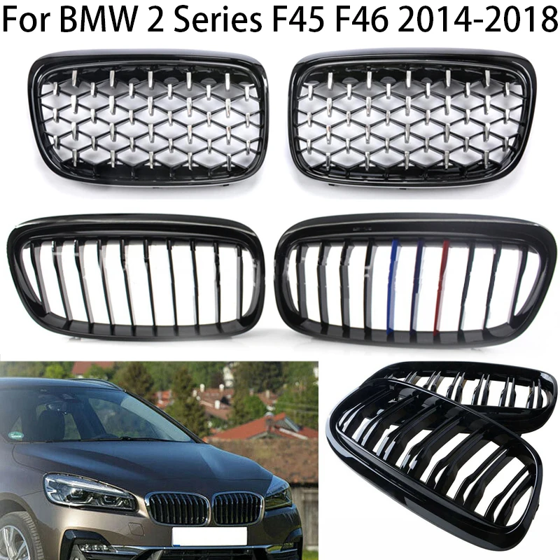 

For BMW 2 Series F45 F46 GT 2014-2018 216i 218i 220i 225i Upgrade Racing Front Radiator Grill Front Bumper Auto Accessories