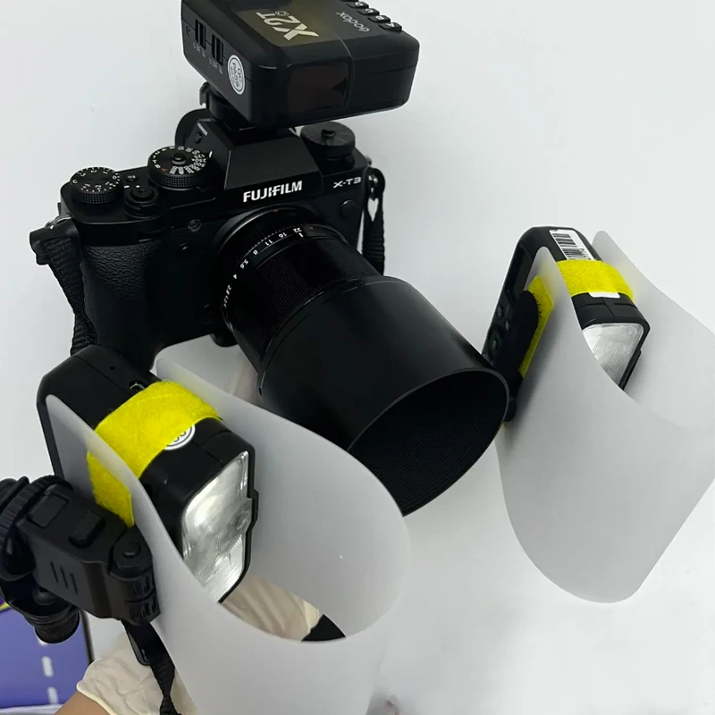 Reflexão Difusa para Macro Oral Capa Leve Suave Luz de Preenchimento Flash de Cabeça Dupla Subjugado Macro Foto 360 Graus - Image 4