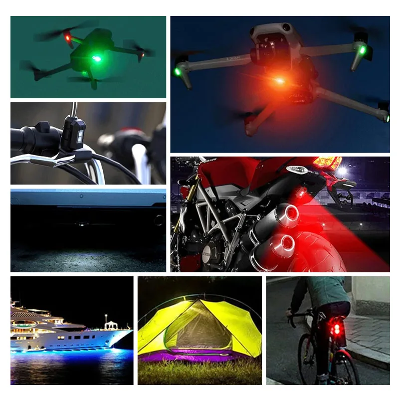 Lampes LED 7 Couleurs avec Télécommande - Lot de 1 à 8 Pièces