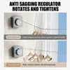 Stainless Steel Retractable Clothesline Non-Sagging Clothes Line Indoor Outdoor Heavy Duty Extendable Washing Line Space-Saving 5