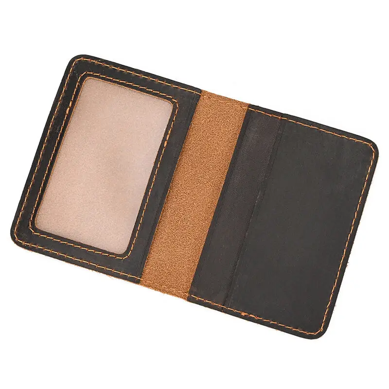 Retro Simplicity Cardbag Mens Credit Card Holder Handmade Short Ultra Thin Slim Portable Crazy Horse Leather ID Cover Pouch wallet card holder,card holder,credit card holder,card wallet,id card holder,id card case,wallet card bag,business card holder