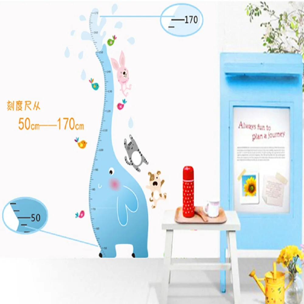 

The Elephant Height To Stick The Kindergarten Children Room Decoration Stickers Household Adornment Wall Sticker