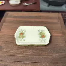 

Dollhouse Ceramics Tray Reusable 8 Styles Interactive Miniature Dishes Tray Tableware Dollhouse Plates for Kids