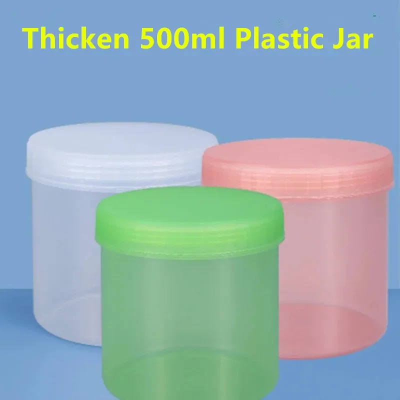 10pcs Of 100ml Empty Large Mouth Refillable White Plastic Jars With Lids  Round Containers For Slime, Beauty Products, Cream - Refillable Bottles -  AliExpress