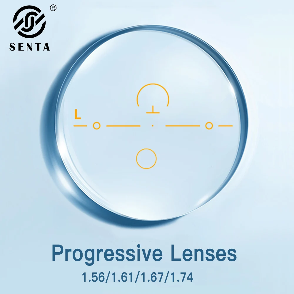 Senta Progressive Multifocal Prescription Lenses Anti Resistance/Reading Anti-scratch Myopia Hyperopia Presbyopia Lens 1.56 1.61