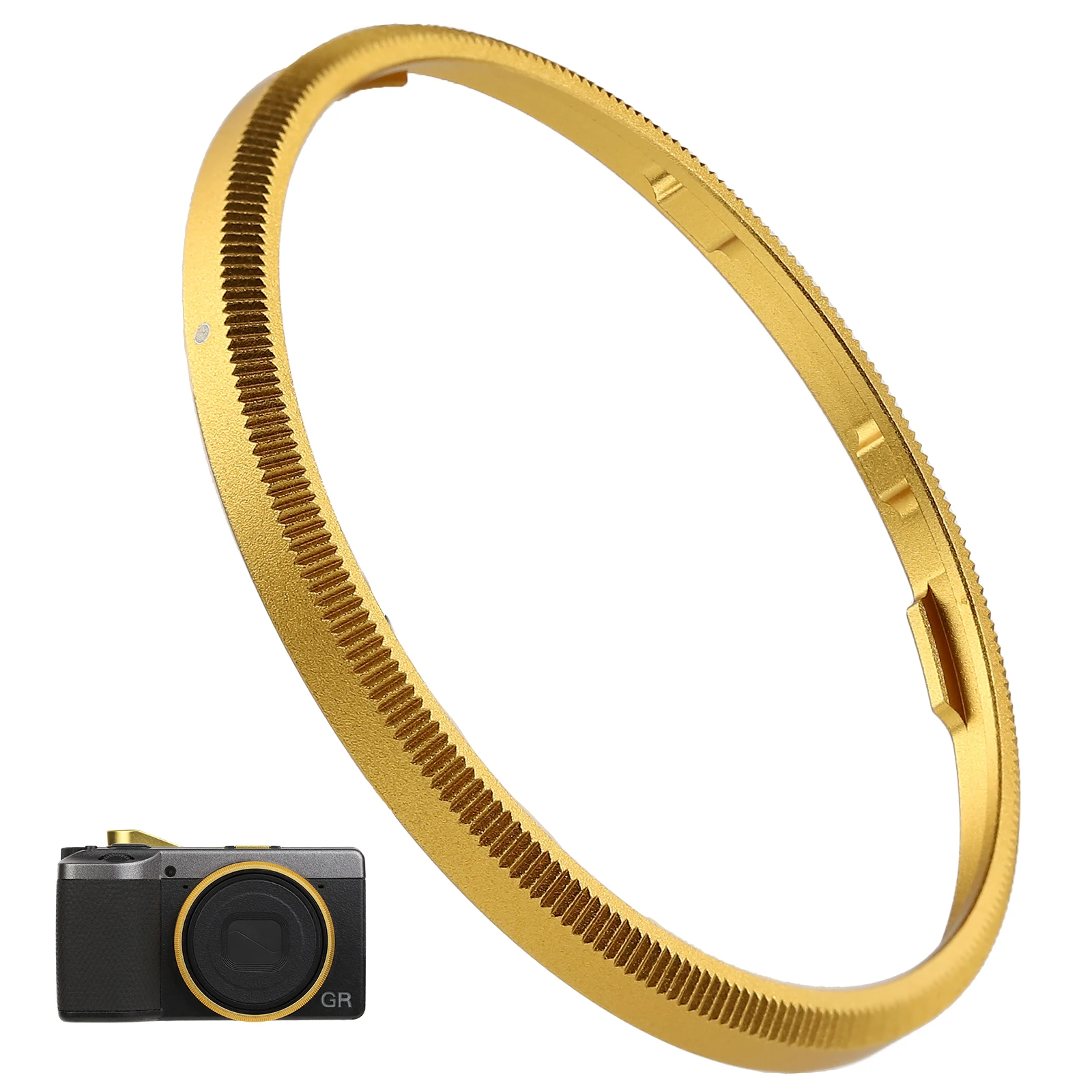 Haoge RRC-GR3Xk Metal Decorate Ring Cap for RICOH GR3X/GRIIIX Camera