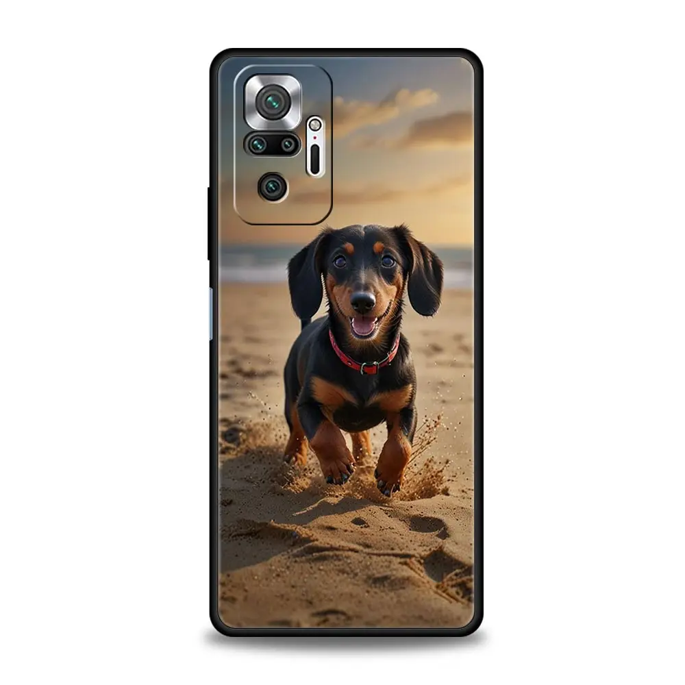 Dachshund Silhouette Dog Design Phone Case - Cute and Stylish Cover