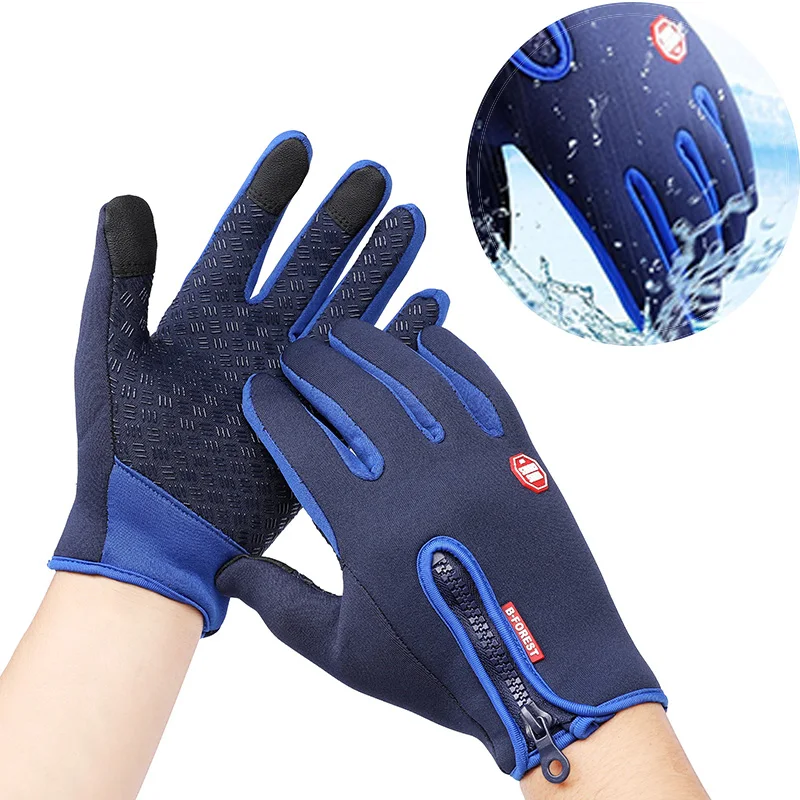 

Winter Motorcycle Gloves Waterproof Touch For yamaha mt 09 tracer virago 535 xmax 300 dragstar 1100 Motos Gloves gant chauffant