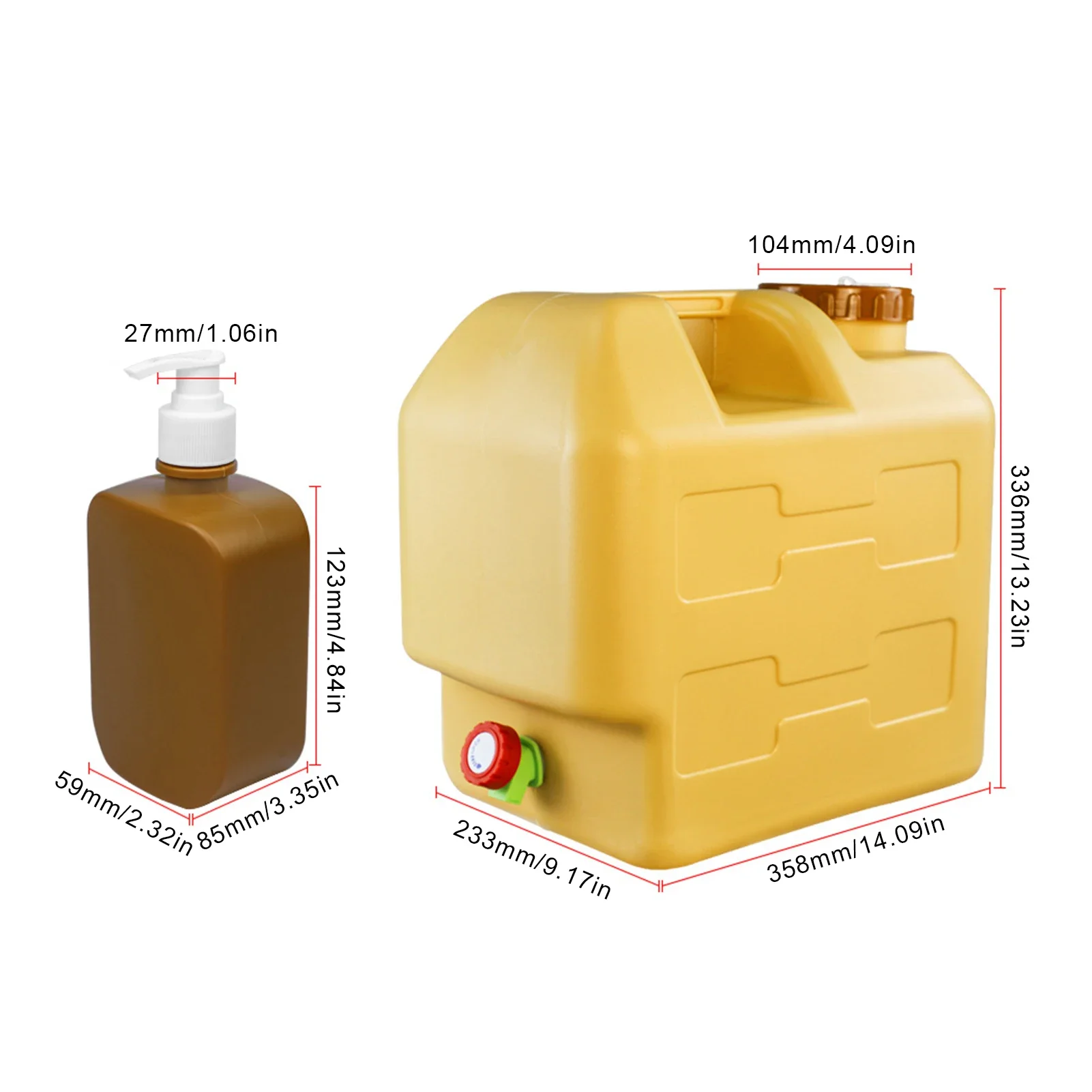 20L Outdoor Portable Bucket Thickened Car Water Tank Portable Driving Water Bucket Tank Container for Camping folding bucket water bucket car wash bucket