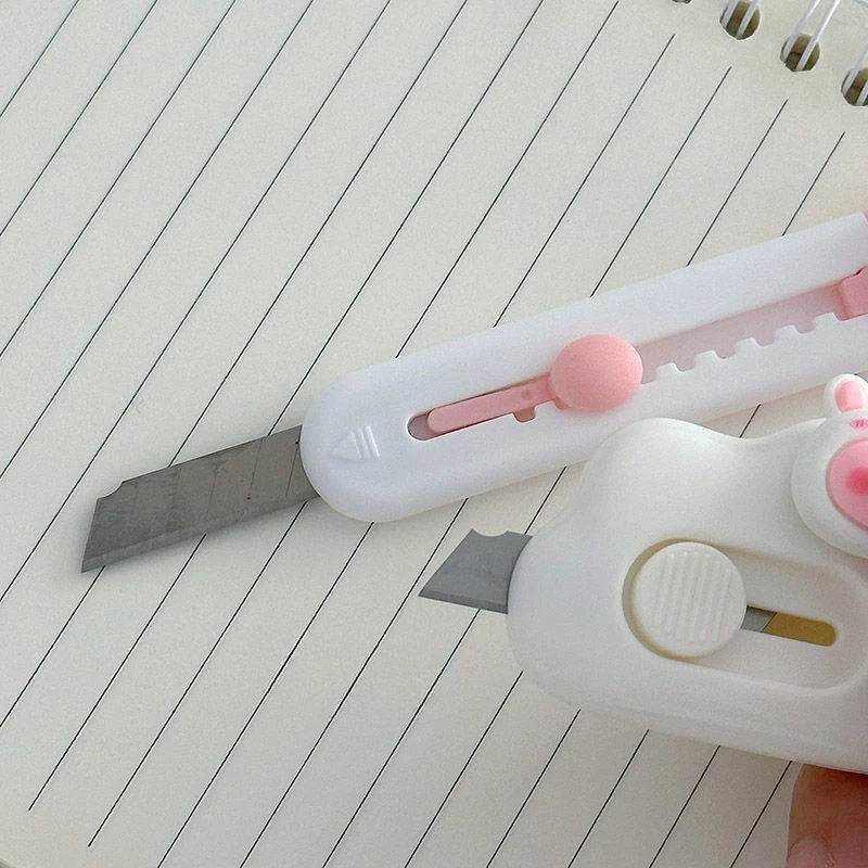 Cartoon Mini Utility Knife 1pc Personalized Gift Handcrafted Cardboard Cutter Letter Opener for Students and DIY