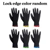 Black Nylon PU Coated Gloves Breathable Non Slip for Factory Machinery Gardening Woodworking Outdoor Safety Work Gloves 4