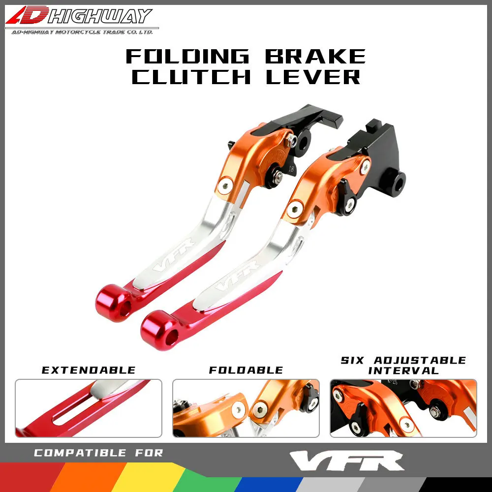 

20 Colors CNC Aliuminum Brake Adjustable Extendable Folding Brake Clutch Levers For HONDA VFR1200 / F 2010 2011 2012 2013 2014