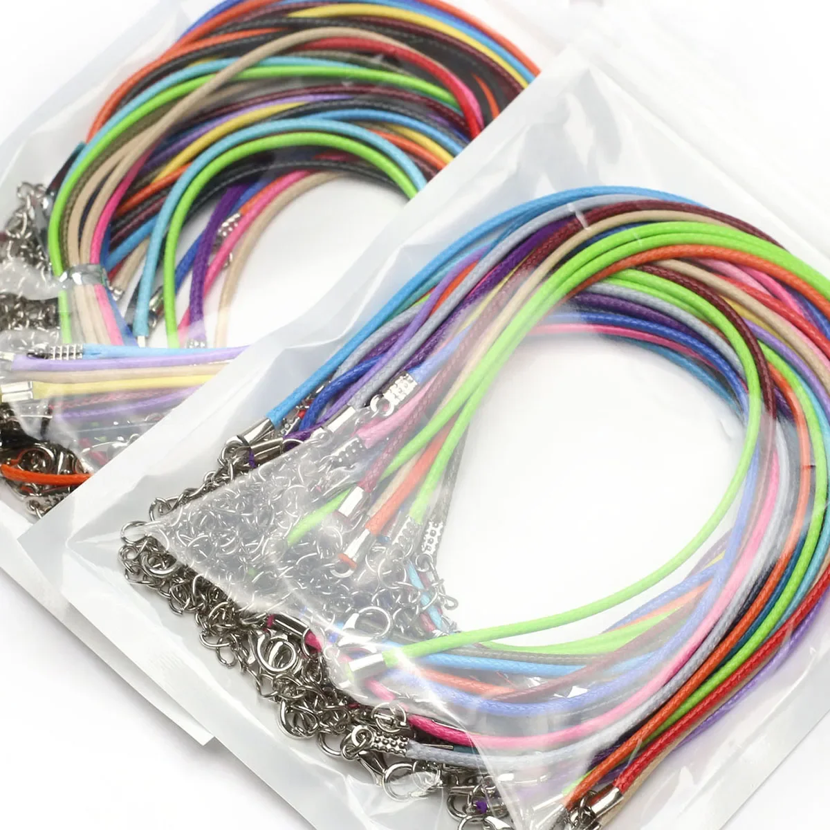 

20pcs/lot Women Leather Rope Chains Mix Color for Making DIY Jewelry Necklace Accessories Length 45cm Wholesale