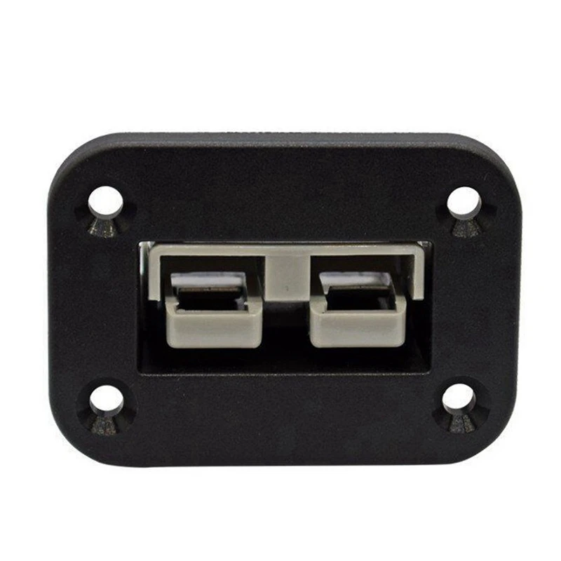 2X Flush Mount 50 Amp Anderson Plug Mounting Bracket Panel Cover For Caravan Camper Boat Truck, With Screws