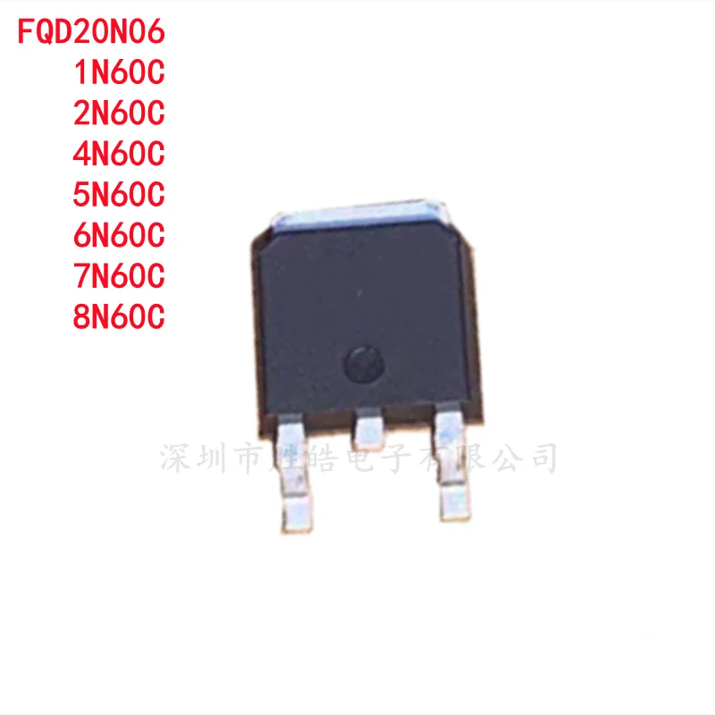 

(10 шт.) Новая интегральная схема FQD1N60C / FQD2N60C / FQD4N60C / FQD5N60C / FQD6N60C/ FQD7N60C / FQD8N60C / FQD20N60 TO-252
