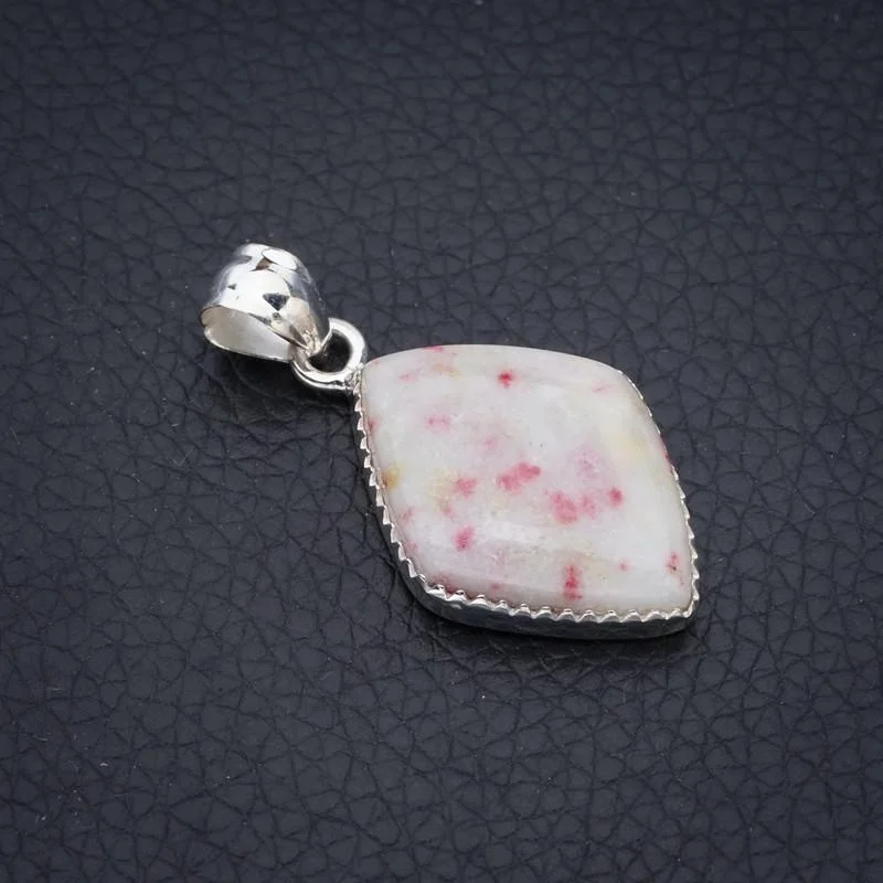 

Серебряная подвеска из родонита ручной работы StarGems 1,5 "F3786
