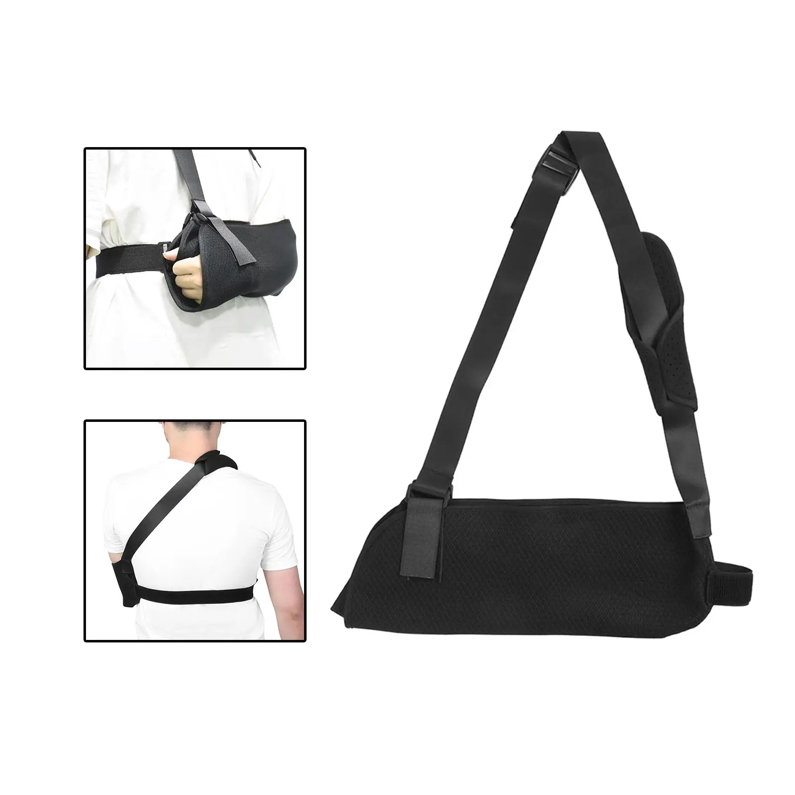 Arm Support Strap Breathable Comfortable Adjustable Lightweight for Arm Shoulder Immobilizer Wrist Elbow Support for Men Women