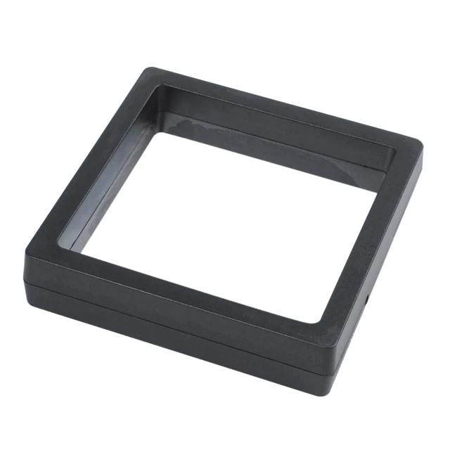5X Négyzet Alakú 3D -S Albumok Úszó Kerettartó Érmedoboz Ékszerek Megjelenítő Tok, 9X9Cm (Bázissal) - Image 5