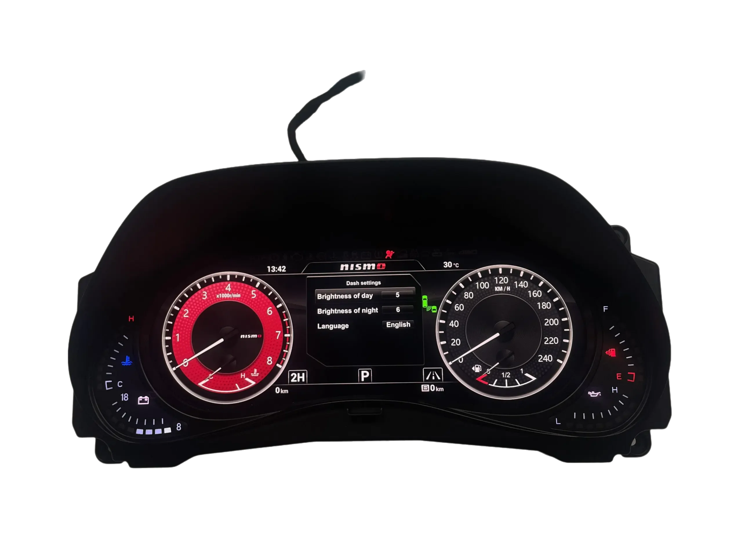 Tablero Digital LCD de 12,3 pulgadas para Nissan Patrol Y62 2010-2025 Plug & Play TPMS multilingüe pantalla de postura de carrocería de coche 3