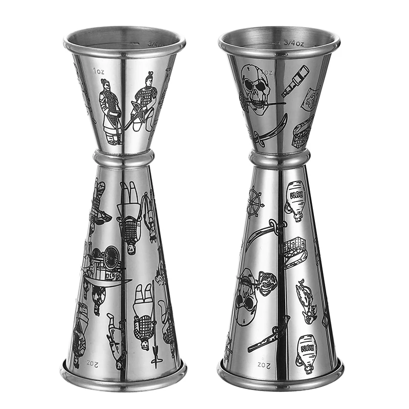 thumbnail image 2 of Spar Bar BARIANTTE Double Jigger For Bartending, Cocktail Jigger 2 Oz 1 Oz, Cocktail Measuring Cup Japanese Jigger Shot Measure Jiggers, Bar Measuring Tools Alcohol Shaker Set 2 of 13