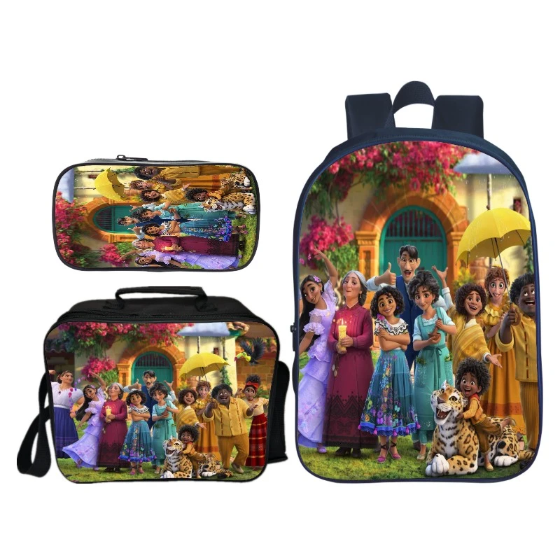 Disney Encanto Backpack Lunch bag Pencil bag Cartoon Children School Bags  Women Men Accessory Kids Boys Girls Toddlers Mochila| | - AliExpress
