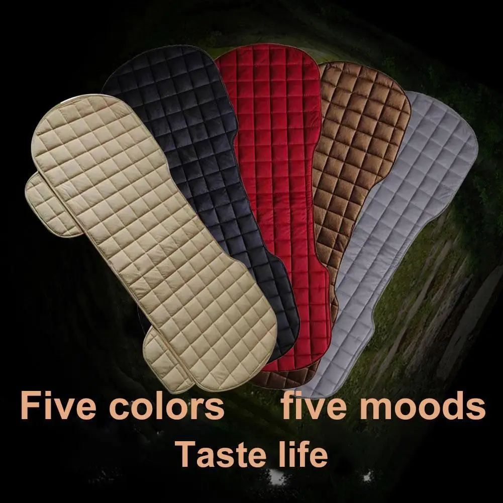 

Car Rear Seat Cover Universal Auto Flocking Cloth Seat Cushion-5 pieces