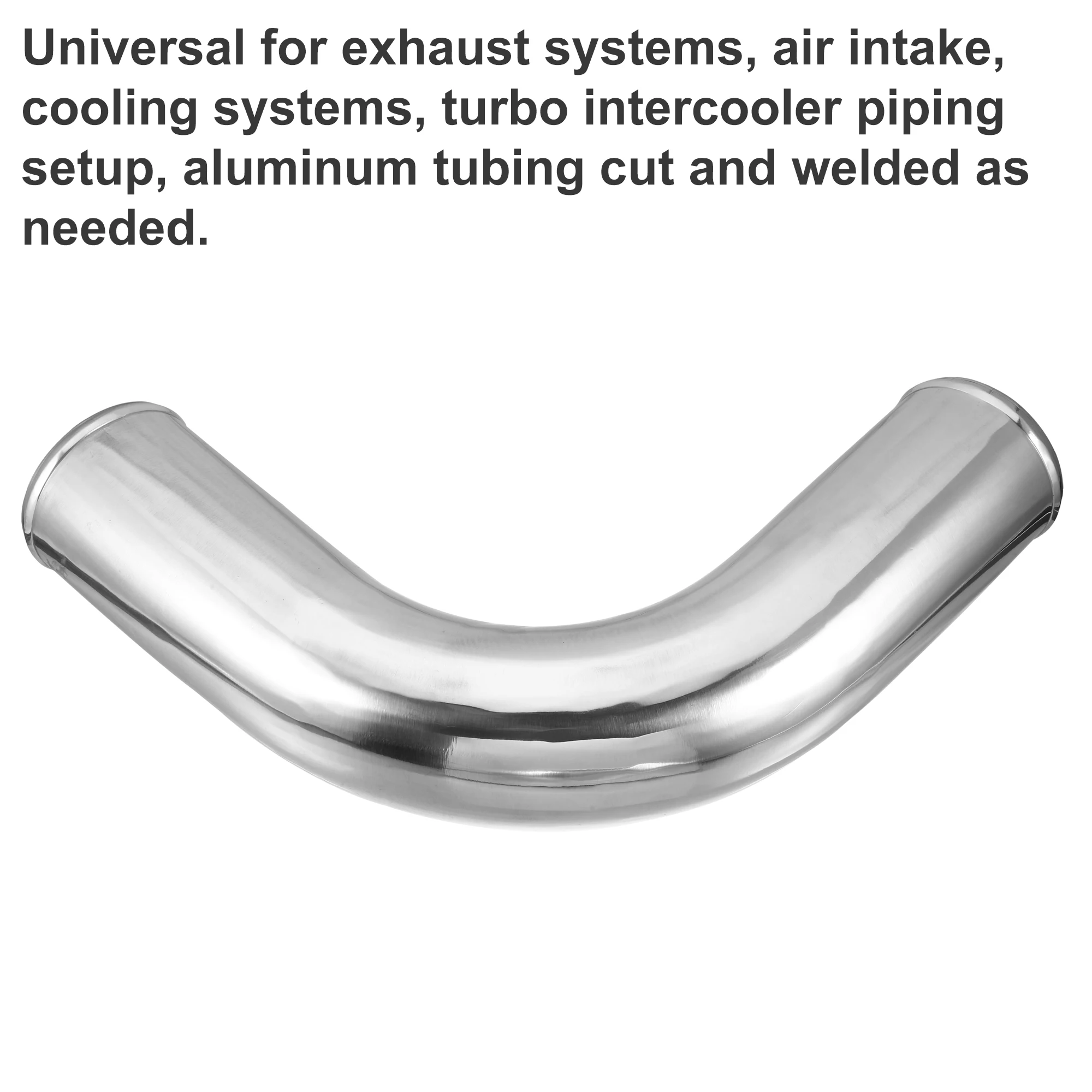 Car Aluminum Alloy Tube Intercooler Pipe 90 Degree Bend Elbow Air Intake Joiners Tubing OD 32-102mm Leg Length 152mm Air Intake Kit