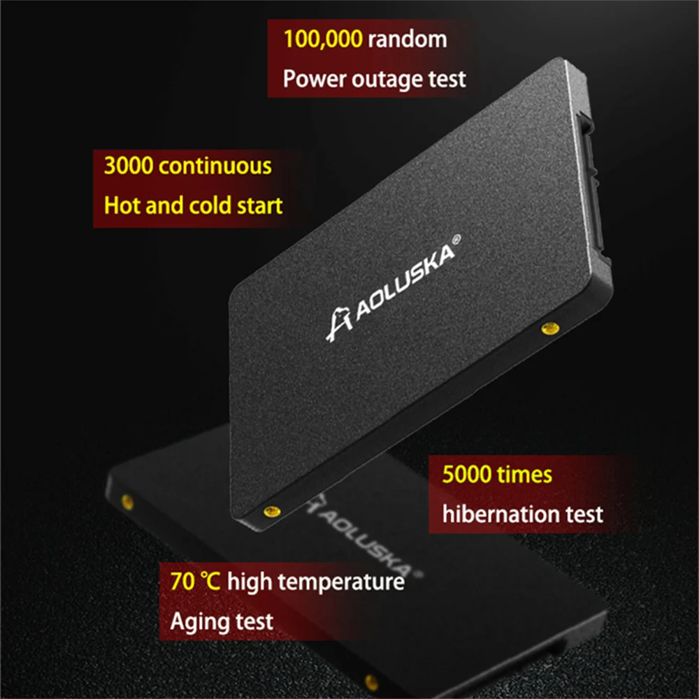 AOLUSKA SSD 1TB 2.5 SATA 3 512GB  2TB 256GB ָ Ʈ ̺, PC Ʈ ũž ϵ ũ  128GB 240GB 120GB, 480GB 500GB