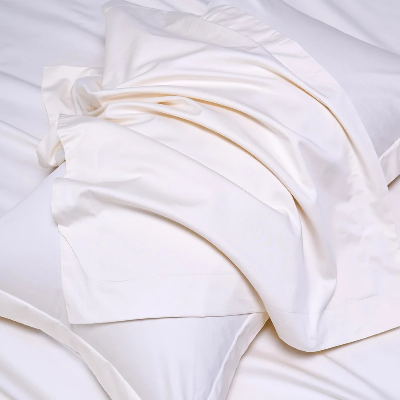 High End Egyptian Cotton Bed Sheet Set 1000TC Fitted Sheet Flat Top Sheets Pillowcase Luxury Bedding Set Double King Queen Size 6