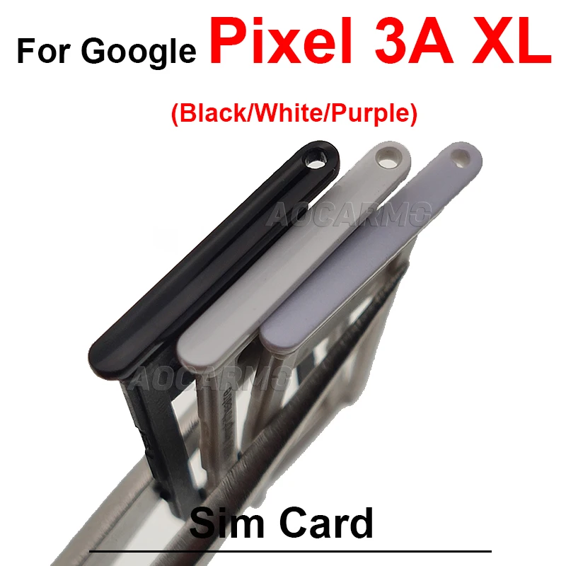 SIM Card Holder Tray Replacement - Black, White, Purple, Pink, Gold