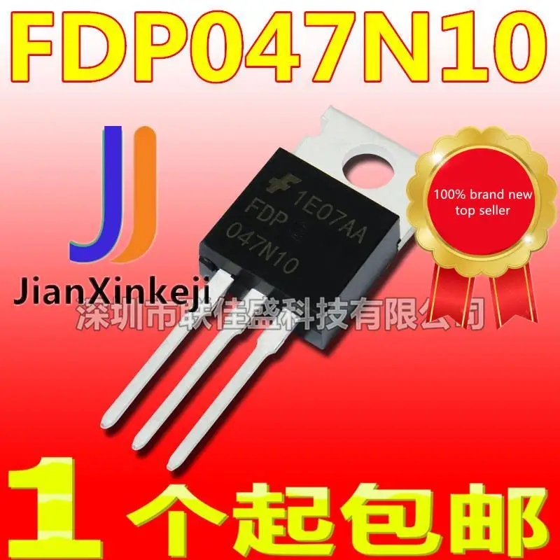 

10 шт., 100% оригинальная новая фотосессия FDP047N10 TO220 FET 120A100V 47AN10
