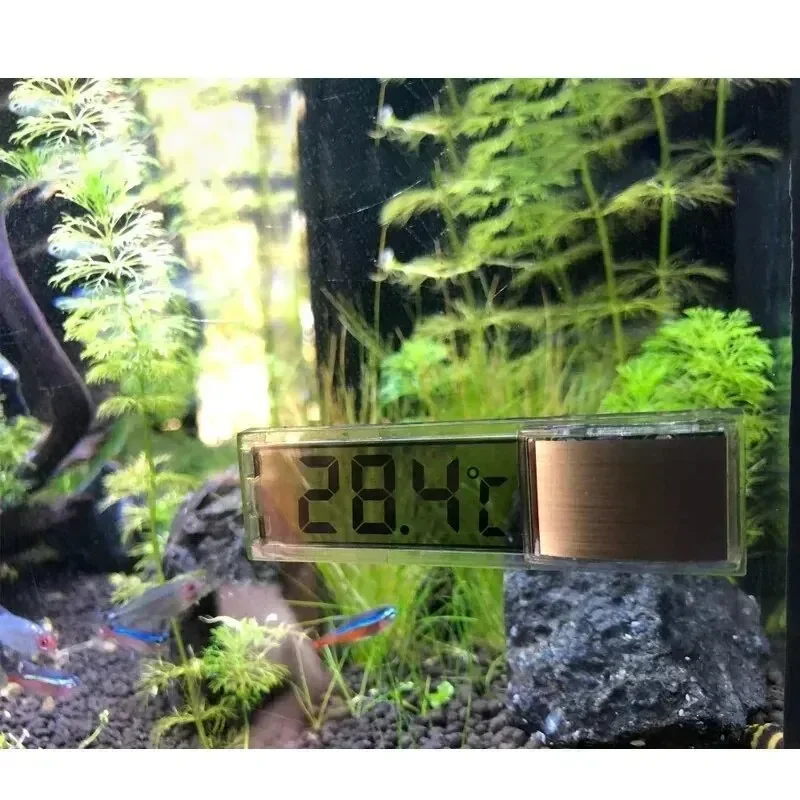 Digital LCD Aquarium Thermometer - Electronic Water Temperature Gauge with Clear Display for Fish Tanks, Accurate & Easy to Read