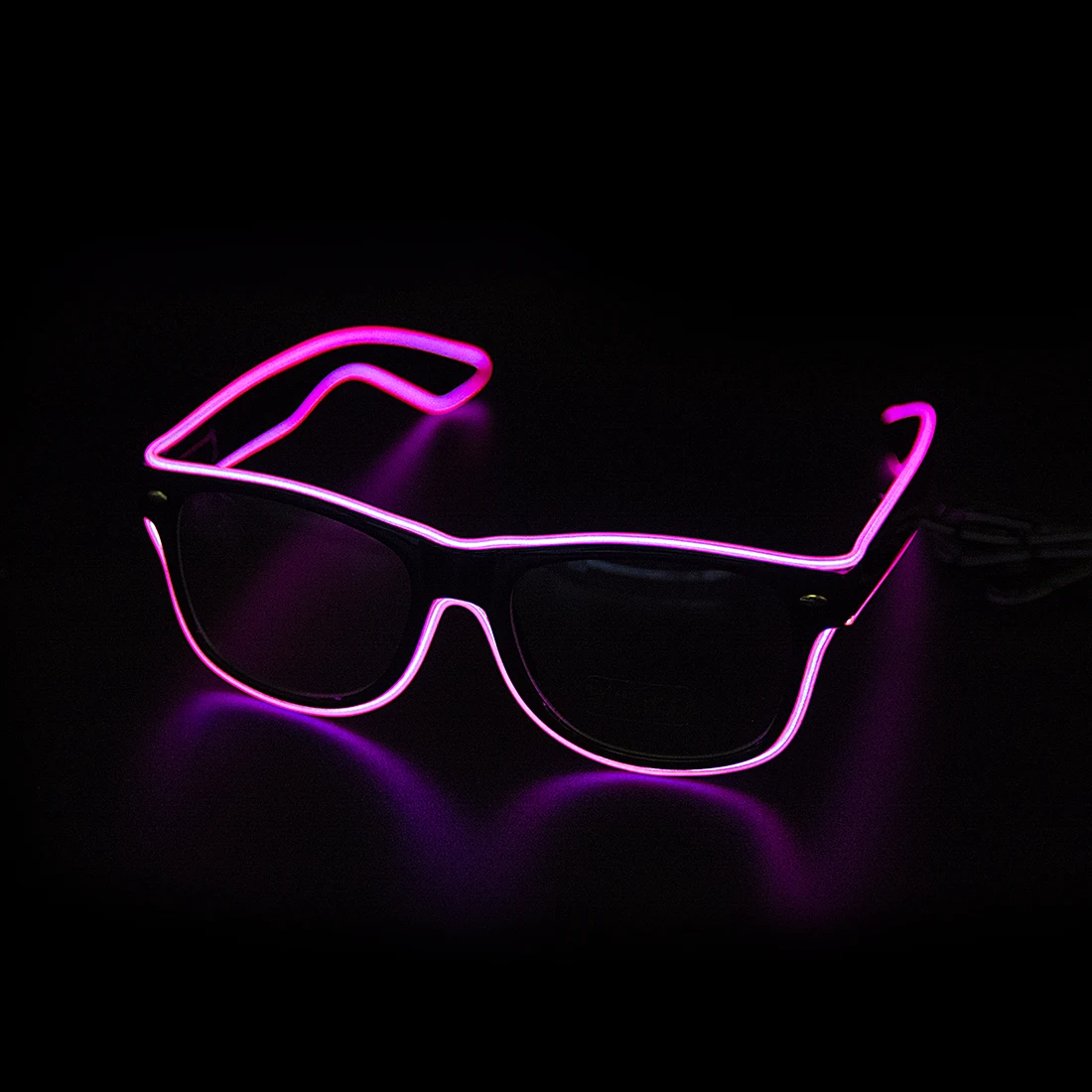 Lunettes lumineuses Led Lunettes Led El Wire Neon Light Up Visière