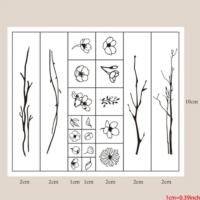 Vintage grass plants stamp DIY wooden rubber stamps for scrapbooking stationery 6