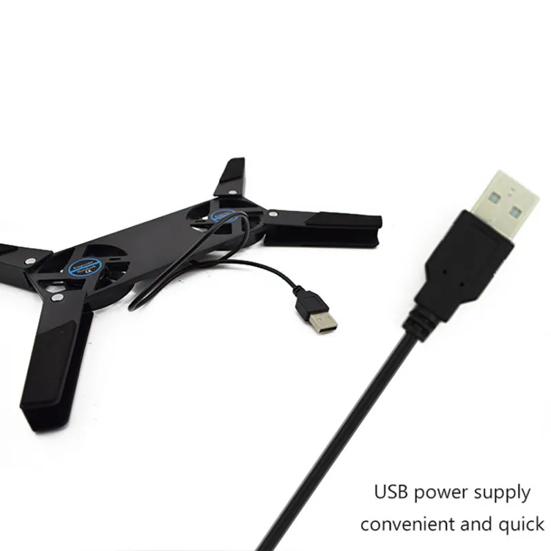 2 Fan Air-cooling Cooler Bracket Laptop Pad USB Powered Cooling For Universal 7 15" Notebook Stand_voghion.com