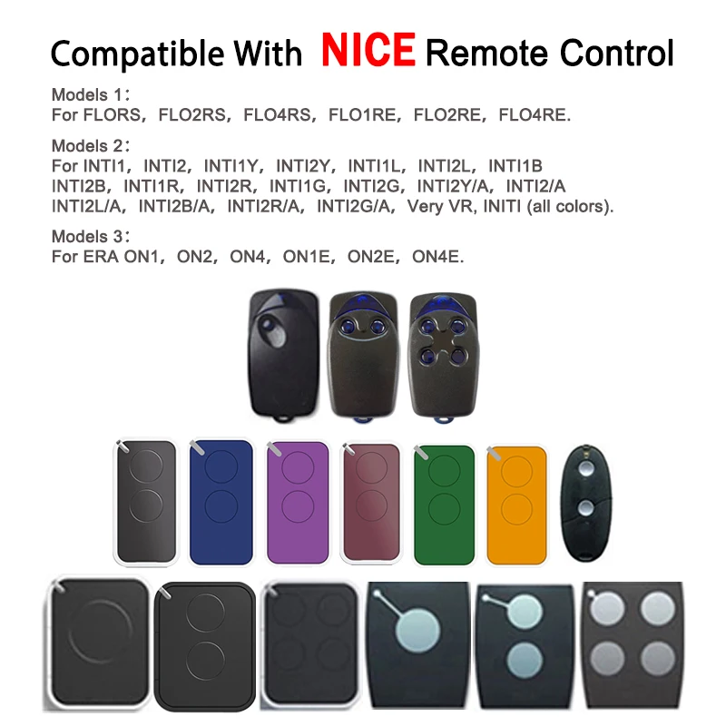 RX-MULTI Receiver Switch Controller AC/DC 9V-30V 300MHz to 868MHz for NICE FLORS FLO2RS FLO4RS INTI1 INTI2 ERA ON2E ON4E ON1E door access control switch
